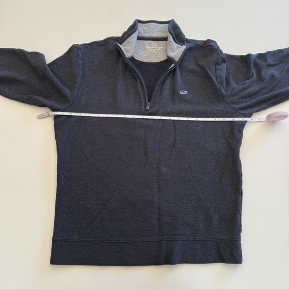 Vineyard Vines-Saltwater Quarter Zip-Navy-Classic-Business-Casual-Golf-Office-M - Picture 10 of 12